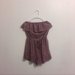 Lavender off-the-shoulder Romper !!